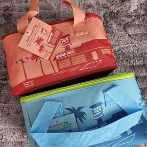 Trader Joe's Red and Blue Insulated Bags